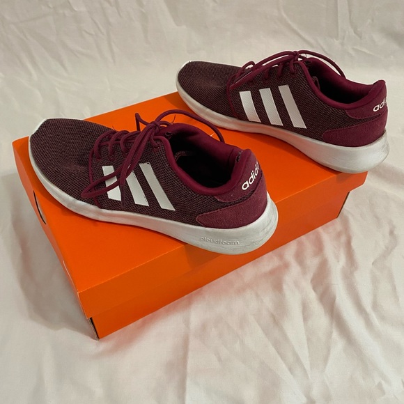 maroon cloudfoam adidas